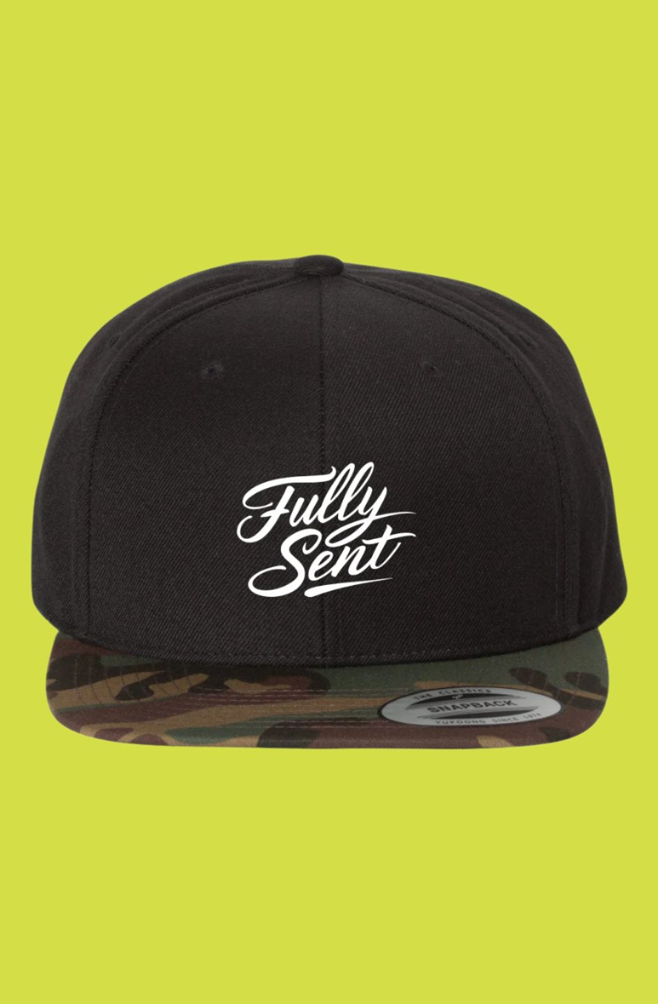 Fully Sent | Black Camo Premium Snapback