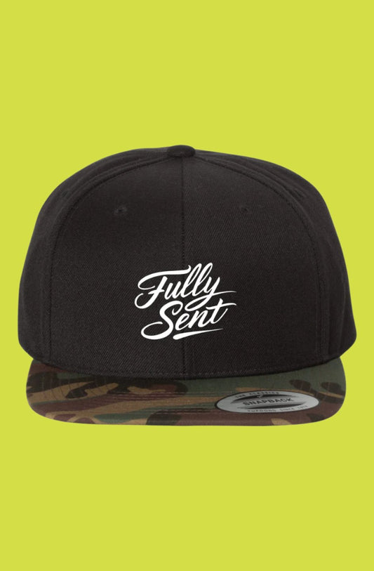Fully Sent | Black Camo Premium Snapback