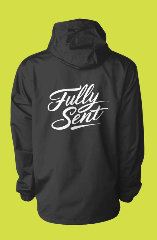 Fully Sent - Black Water Resistant Anorak Jacket