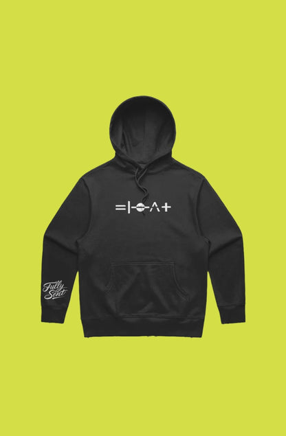 Onewheel-Inspired "Float" Portal Heavy Hoodie - Unisex Fit (Black)