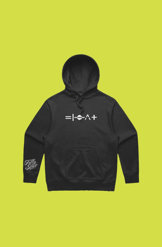 Onewheel-Inspired "Float" Portal Heavy Hoodie - Unisex Fit (Black)