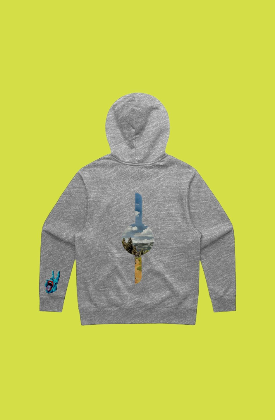 Onewheel-Inspired "Float" Portal Heavy Hoodie - Unisex Fit (Athletic Heather)