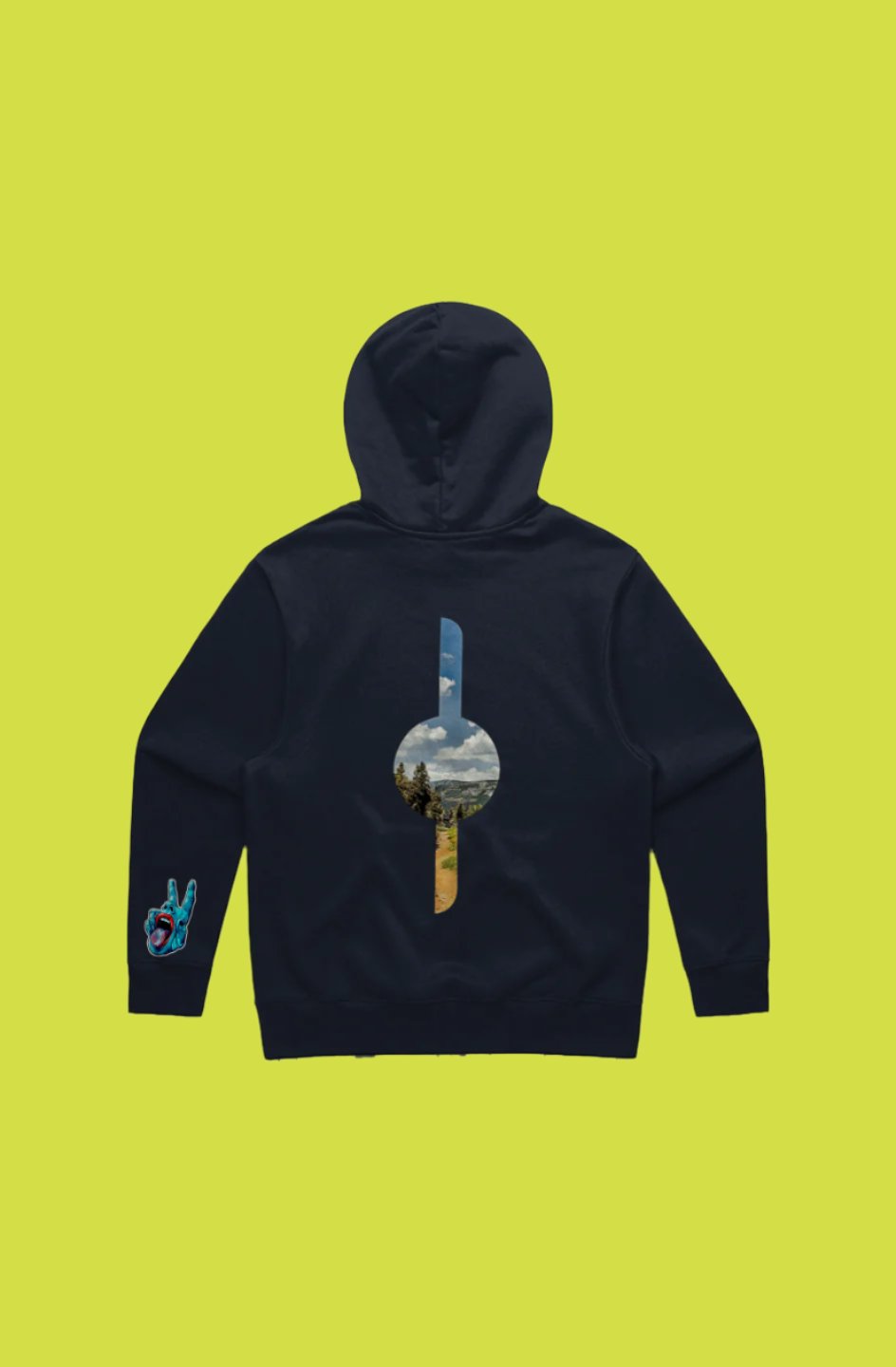 Onewheel-Inspired "Float" Portal Heavy Hoodie - Unisex Fit (Midnight Blue) *