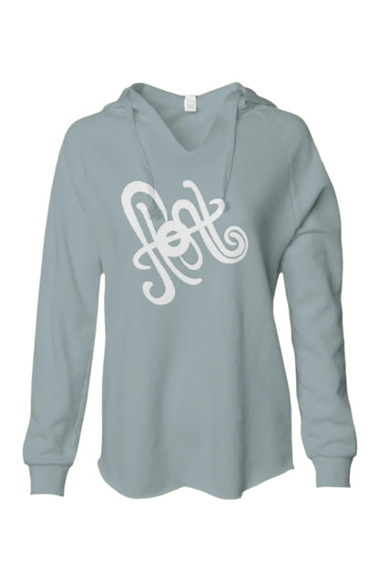 Carve Collective "Float" Backbone Design Women’s California Wave Wash Hooded Pullover (SAGE)