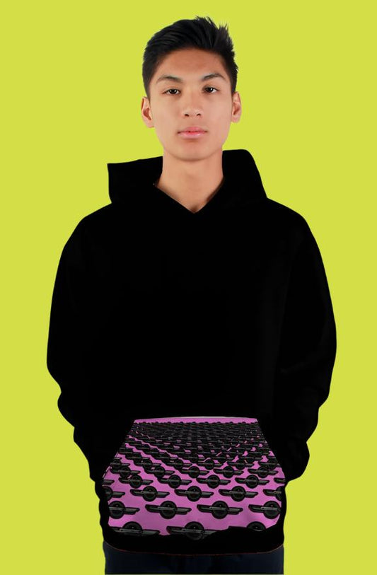 GT Kangaroo Pocket Pattern - pullover hoody